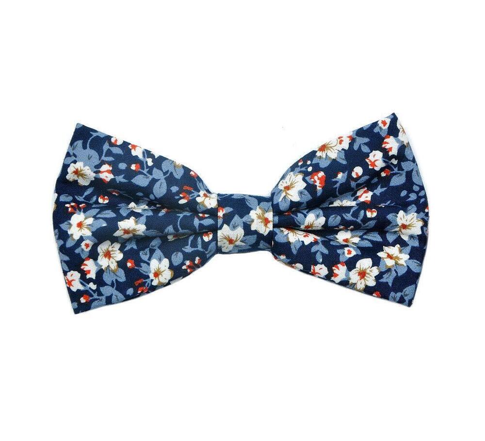 7552 Cotton Bowties Printed Floral Neck Bow Tie